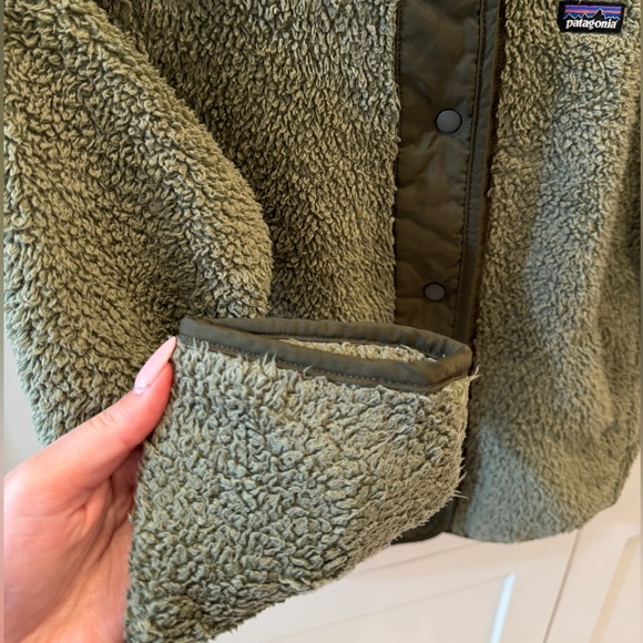 Patagonia Girls Los Gatos Fleece Cardigan Garden Green - Picture 9 of 16